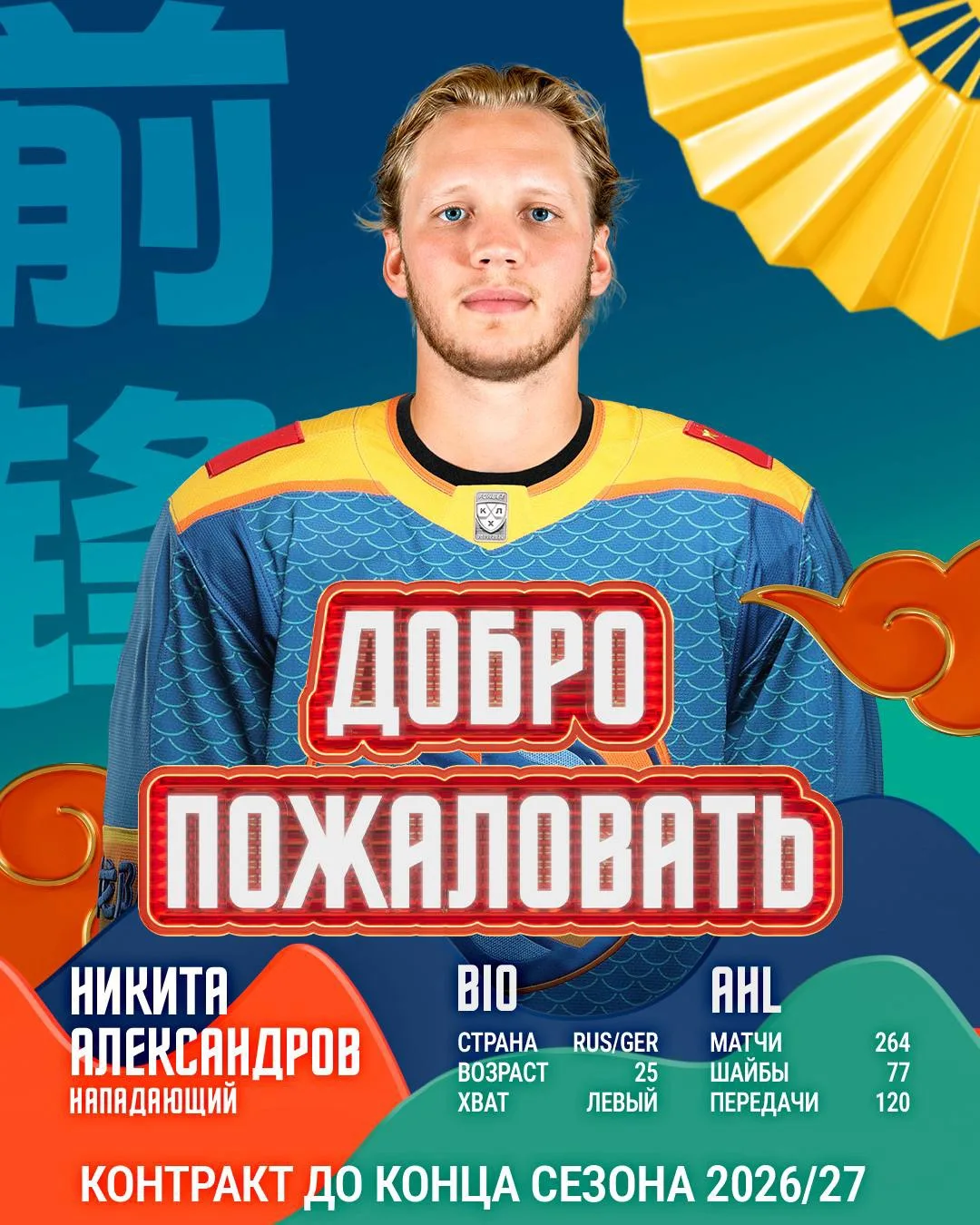 💪🏻 «Шанхай» официально объявил о заключении годичного контракта с нападающим Никитой ...