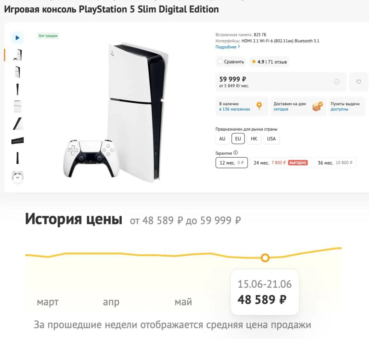 😱 Цены на PS5 взлетели на 20–50% из-за дефицита памяти и предзаказов GTA VI

PS5 Pro в некоторых ма