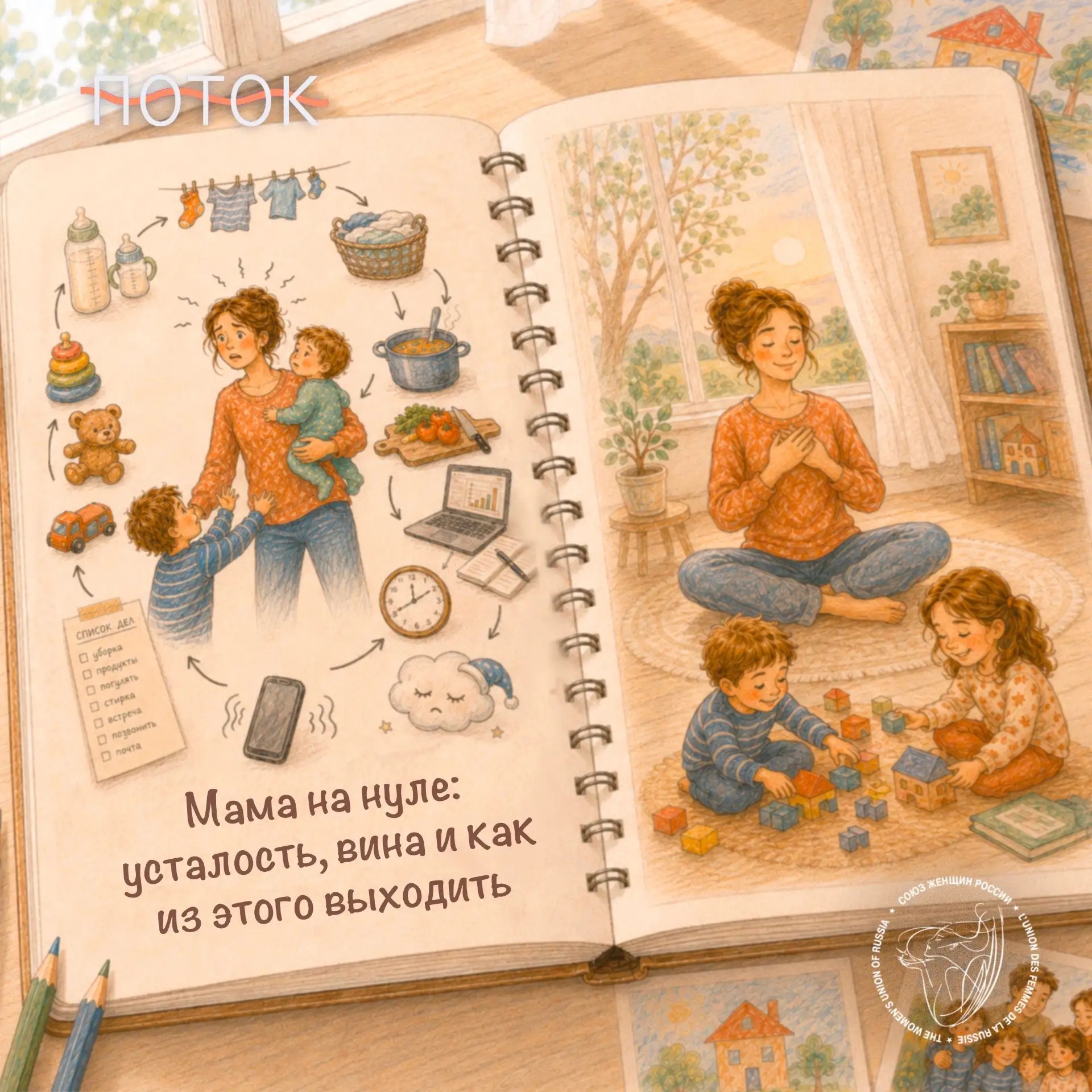 Когда мама устала настолько, что сил не осталось

Материнство — это радость.

Но ещё это усталость, 