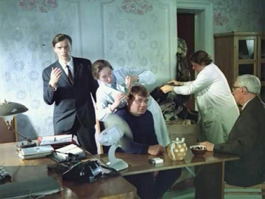 На съёмках фильма "Джентльмены удачи" 1971 год