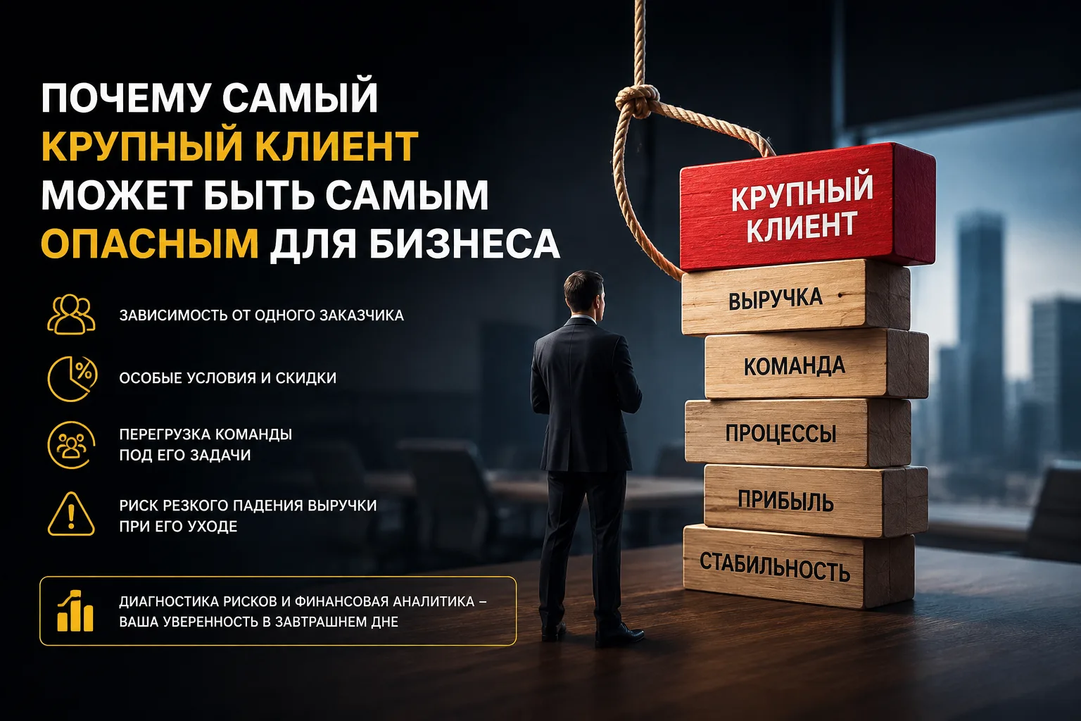 Почему самый крупный клиент может быть самым опасным для бизнеса