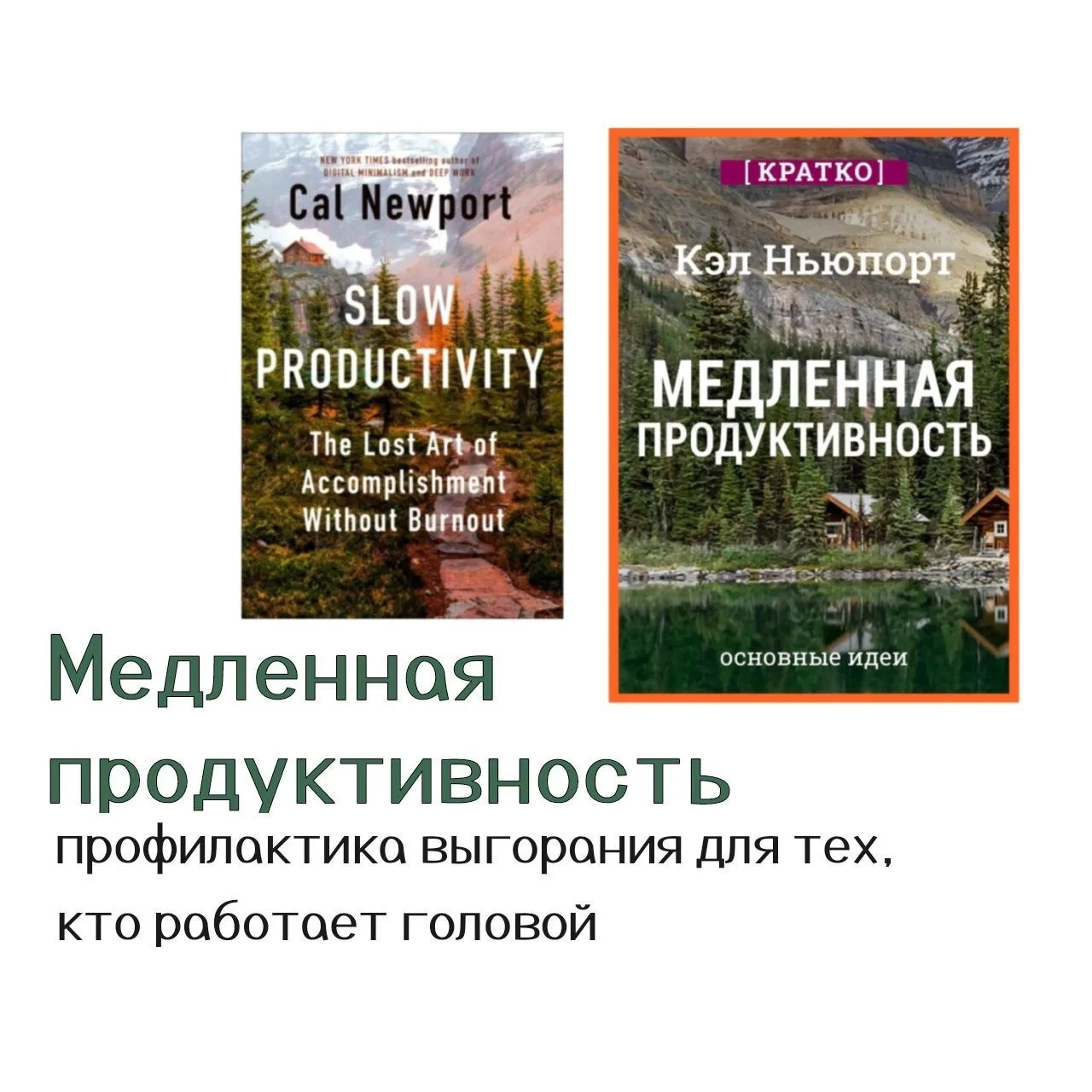 Рубрика «#полезные_книги». Сегодня Кэл Ньюпорт и его «Медленная продуктивность».