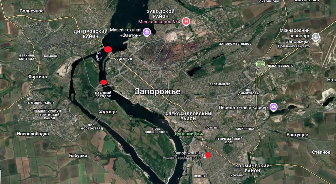 Удары по мостам: 12 планирующих бомб «выключили» логистику Запорожья...

Вчера вечером в Запорожье п