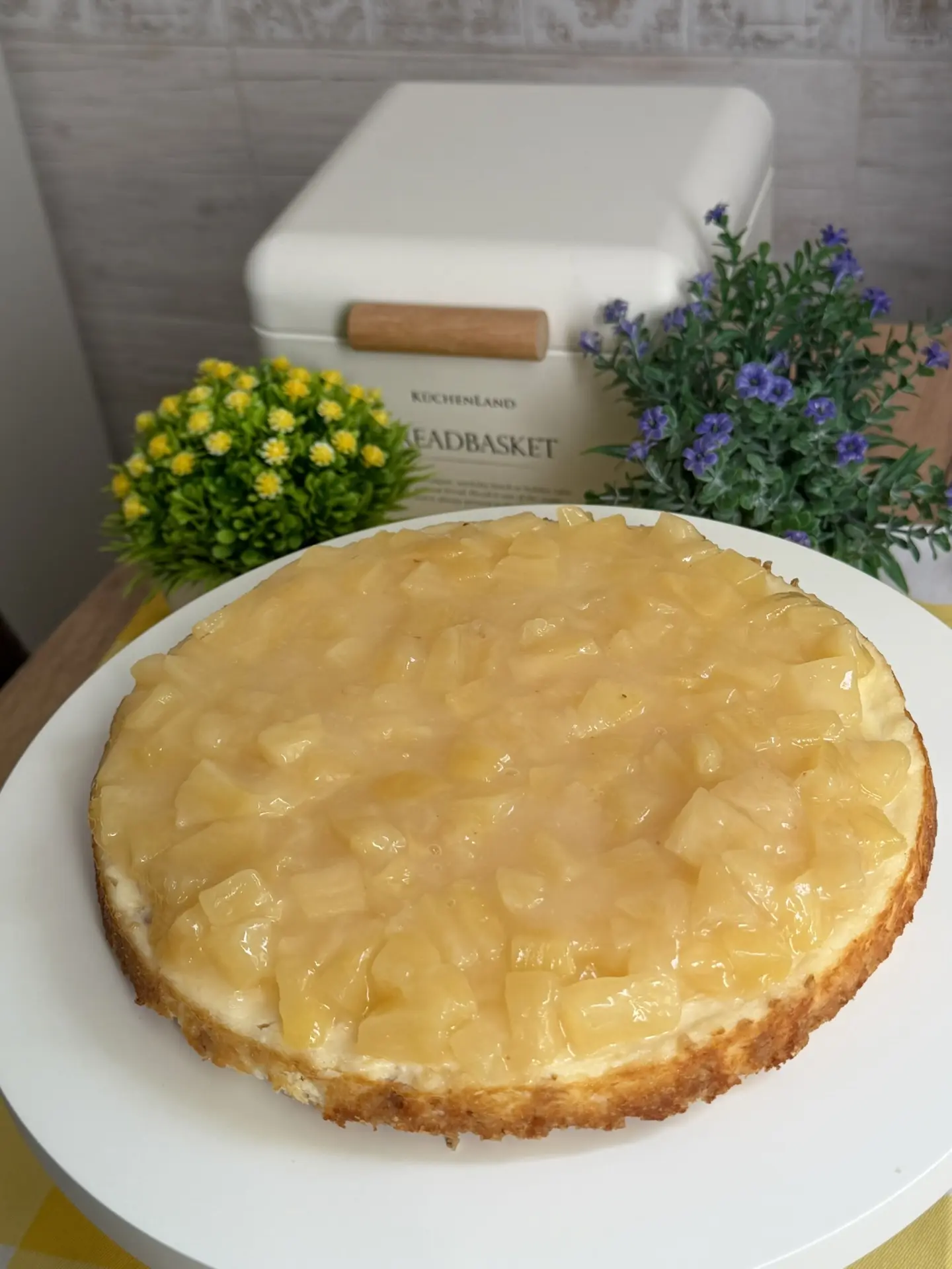 Пирог с рикоттой и ананасами 🍍🥧