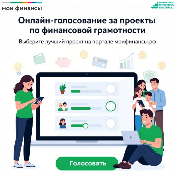 🗳 До 1 октября на портале «Моифинансы.рф» проходит всероссийское голосование за лучшие...