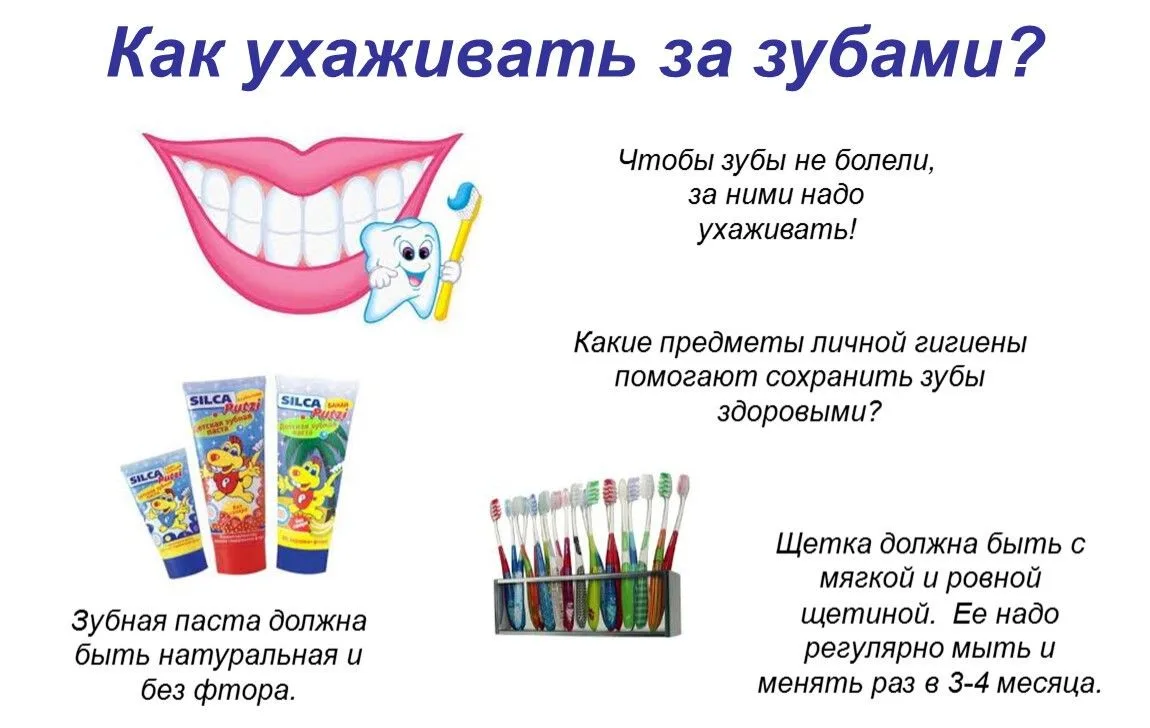 🦷 Уход за зубами: базовая техника чистки.