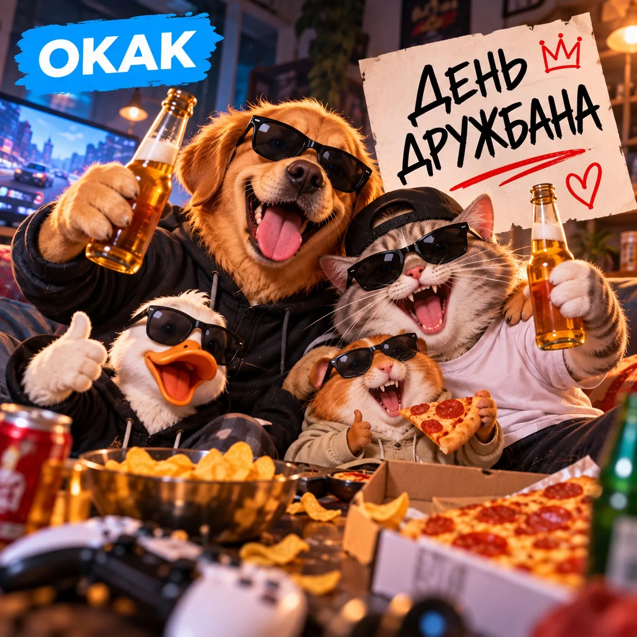 🤝 Сегодня официально можно поздравить своего дружбана с Днём дружбана.