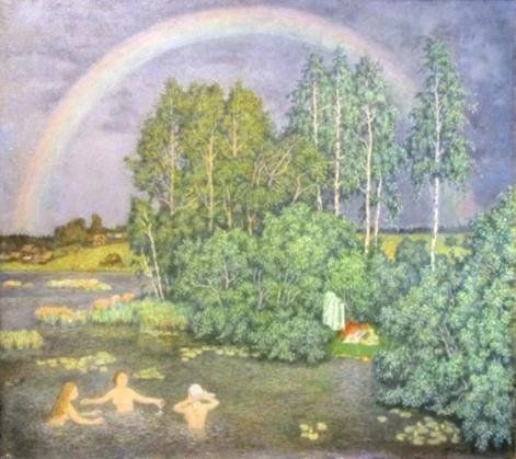#настроениедня «Радуга» на картине Владимира Телина из нашего собрания.

Невзгоды имеют власть, толь