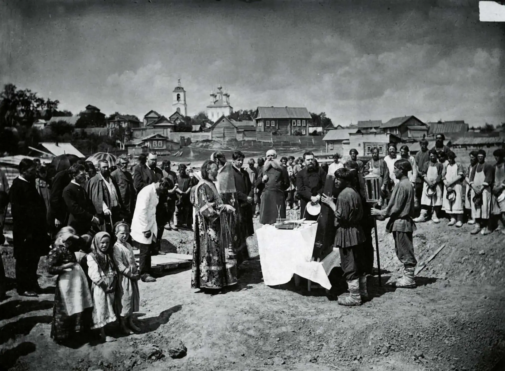 Закладка ремесленного училища в селе Павлове Нижегородской губернии 
1895г.