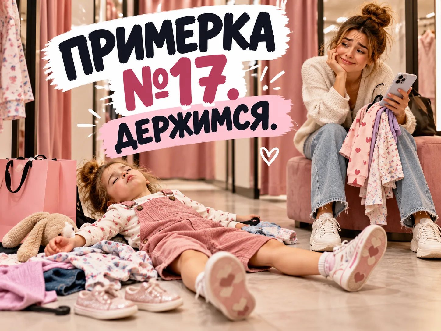 КАК НЕ ПРОВЕСТИ ВОСКРЕСЕНЬЕ В ПРИМЕРОЧНОЙ С РЕБЁНКОМ, КОТОРЫЙ УЖЕ НЕНАВИДИТ ВСЁ