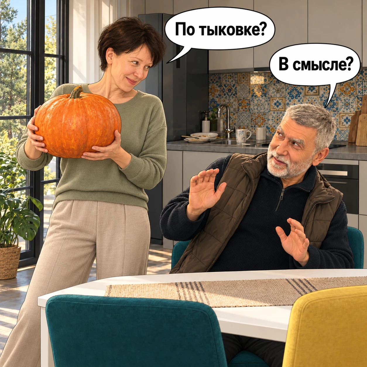 — По тыковке?