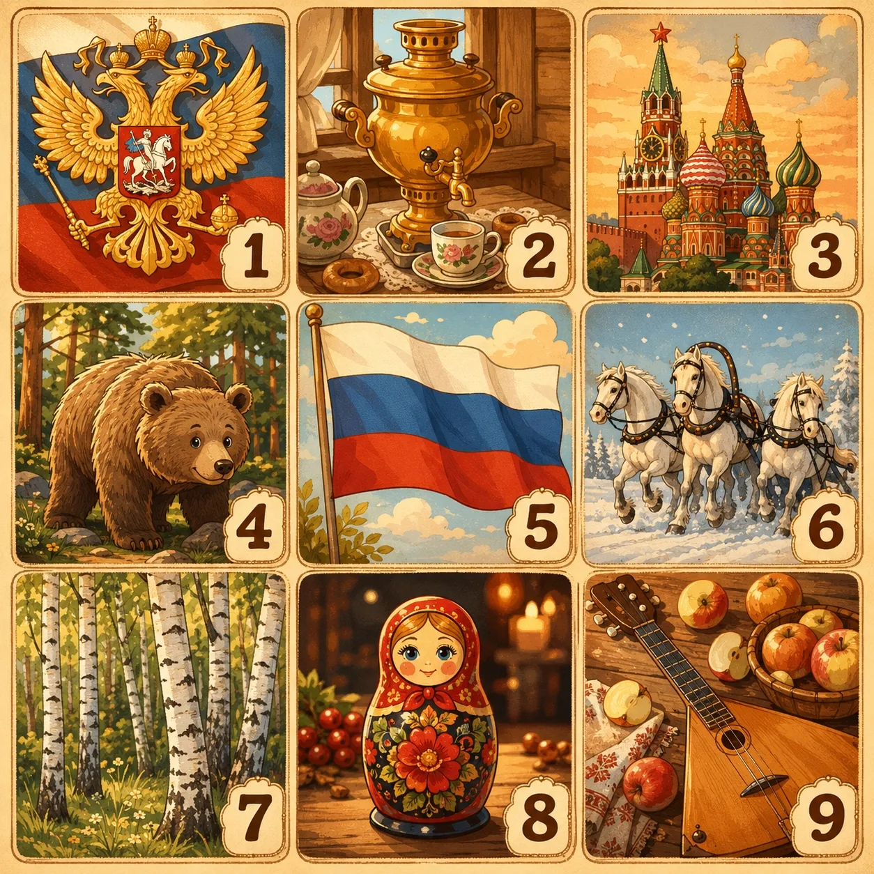 Викторина с фотографиями «Символы России»