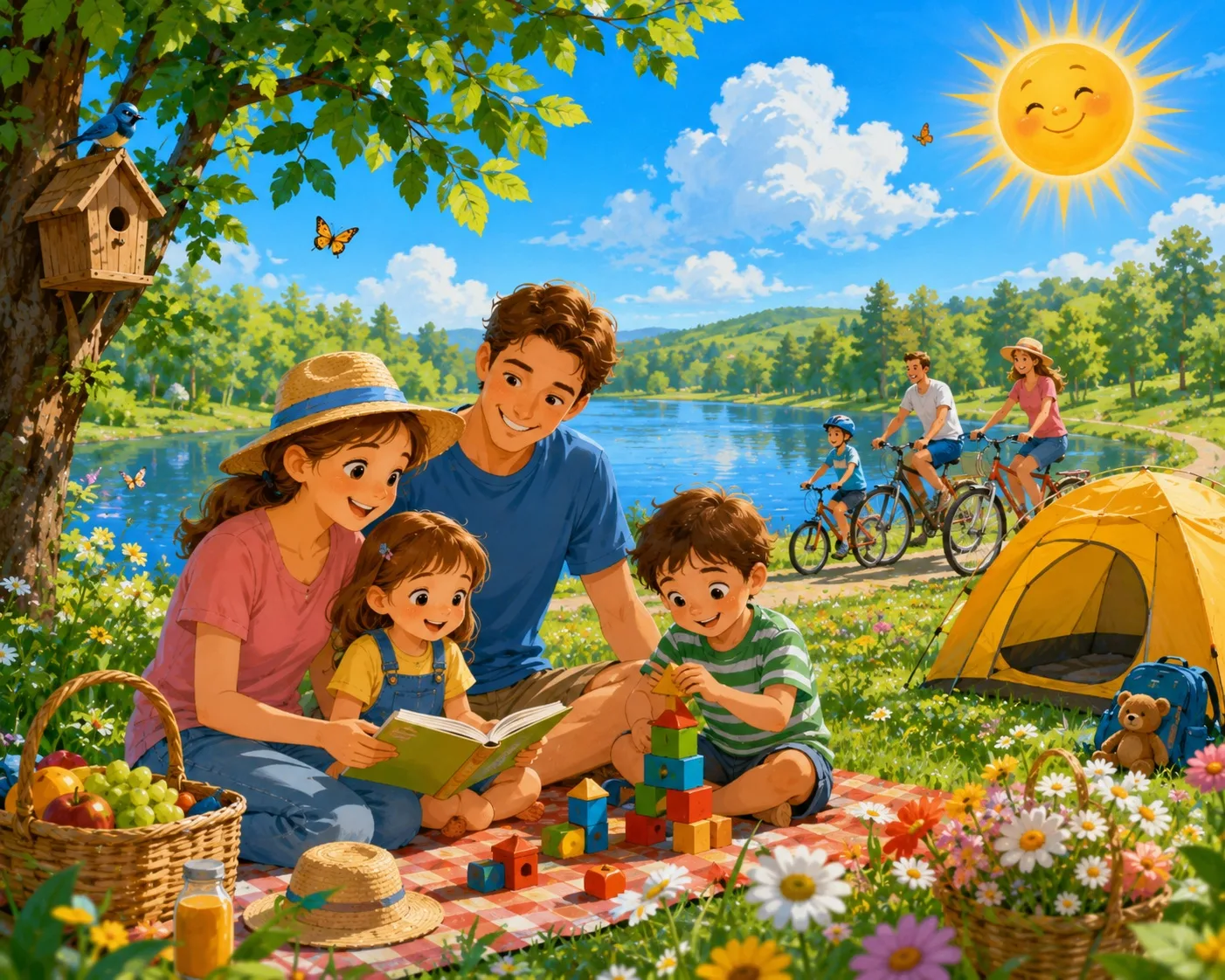 👨‍👩‍👧‍👦 Полезные семейные привычки летом