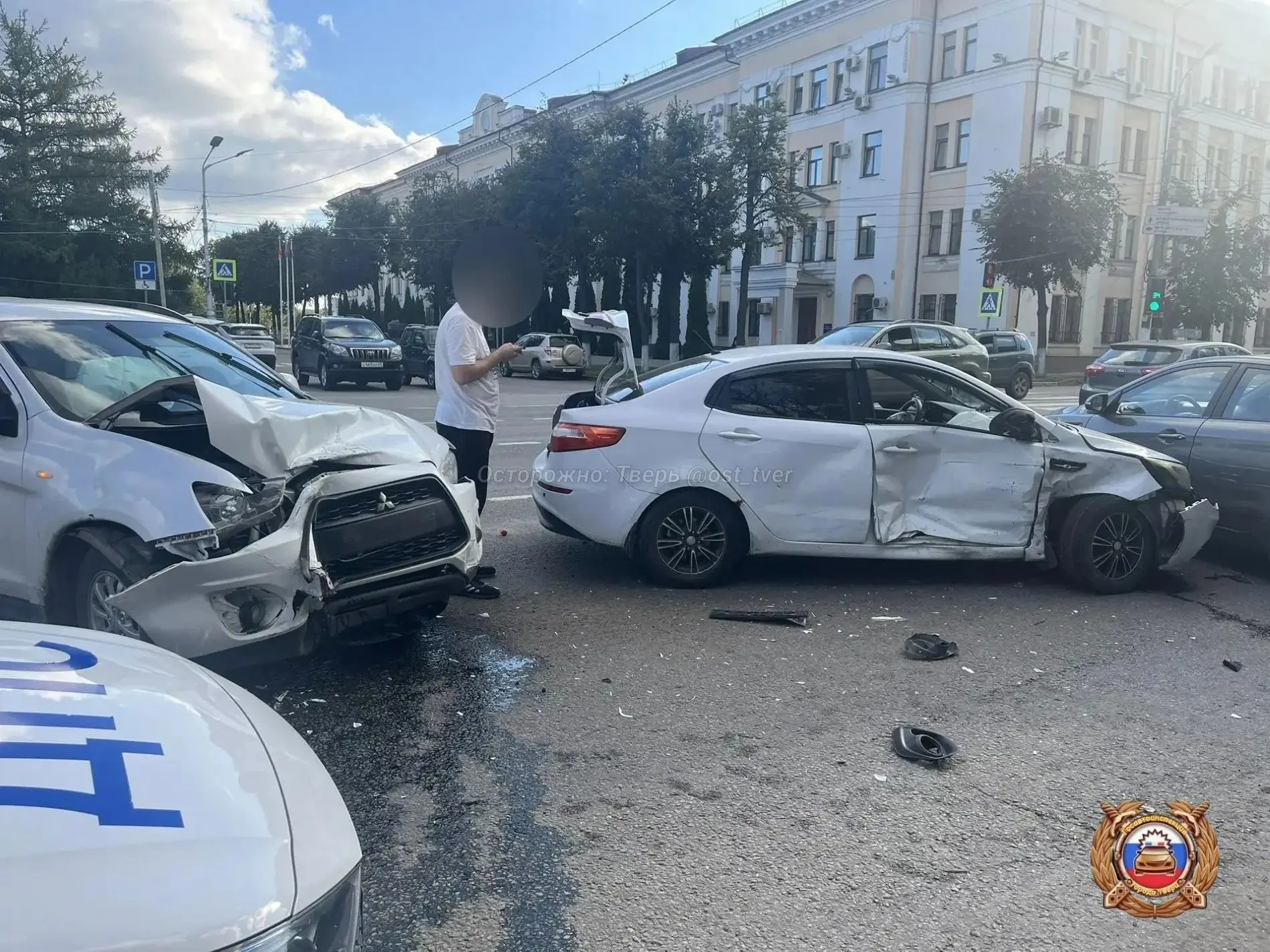 🚘⚡️ Тройное ДТП с пострадавшими на площади Мира из-за нарушения ПДД