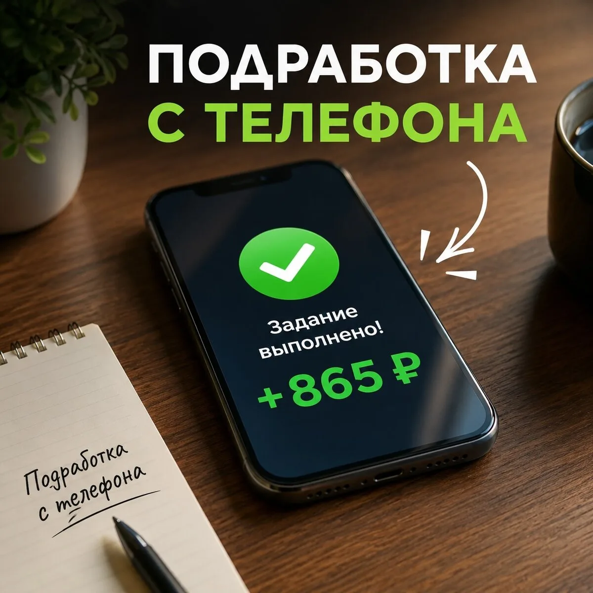 Простая подработка с телефона выполнять простые задания