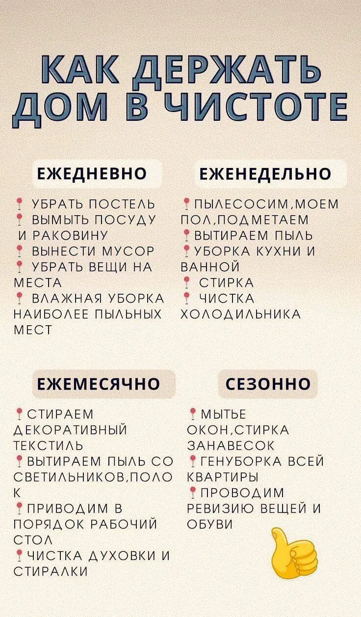 Распределяем уборку и время