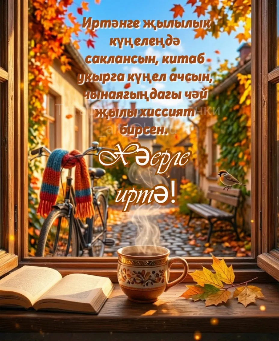 Пусть утреннее тепло сохранится в душе, пусть захочется читать книгу, а чай в чашке под...