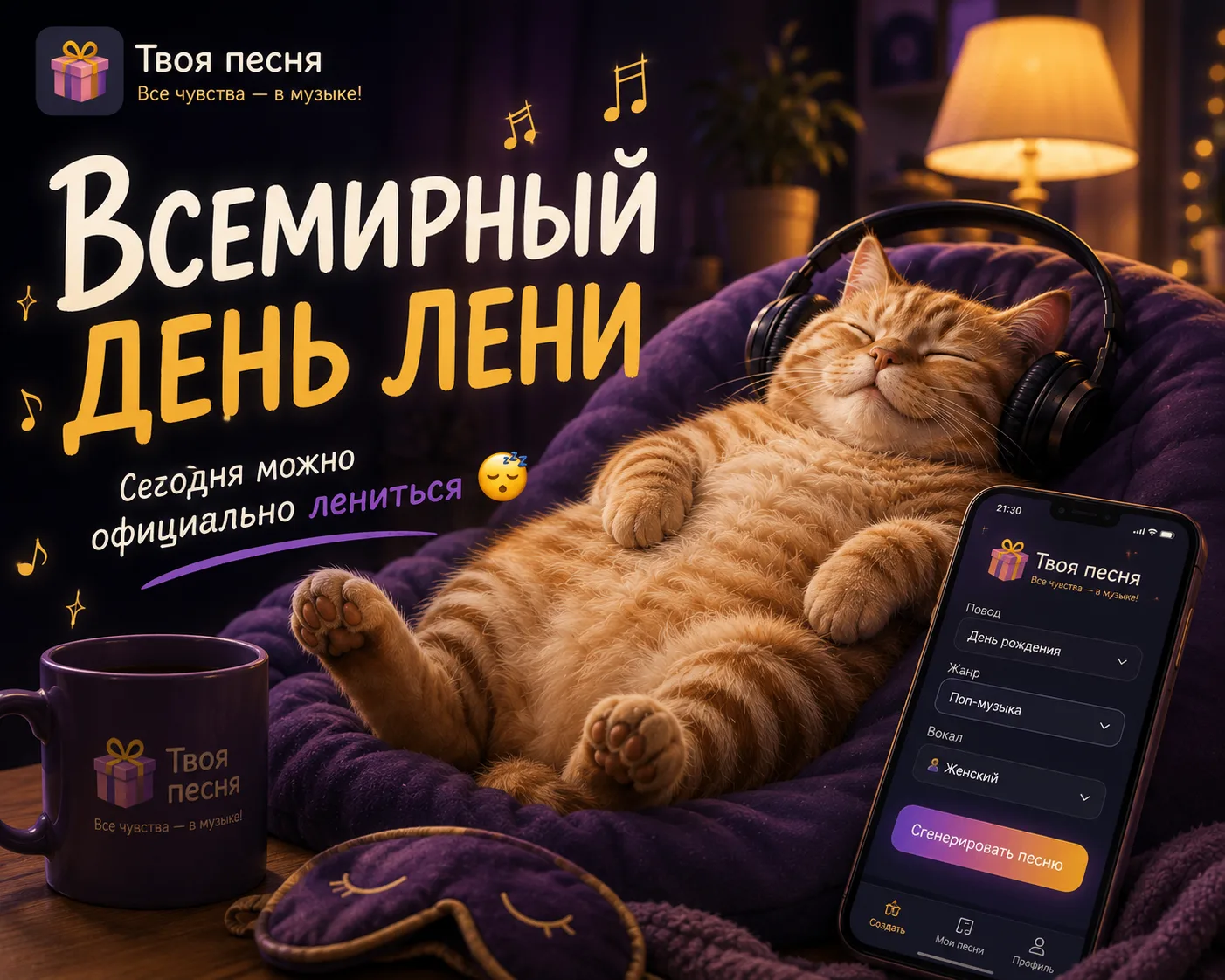 Сегодня Всемирный день лени.