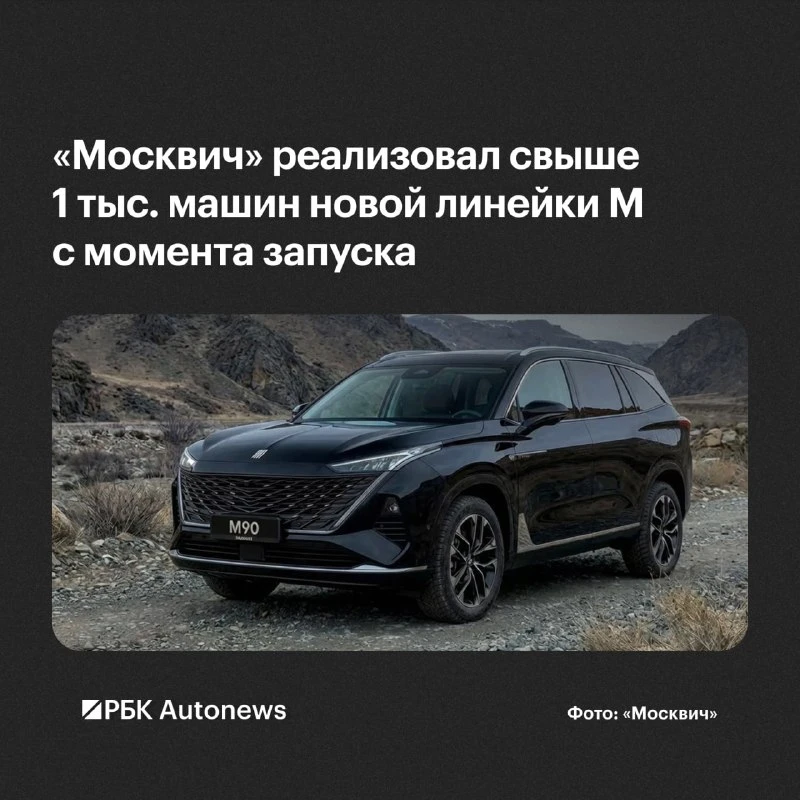 По итогам сентября число владельцев автомобилей «Москвич» М70 и М90 превысило 1 тыс. че...