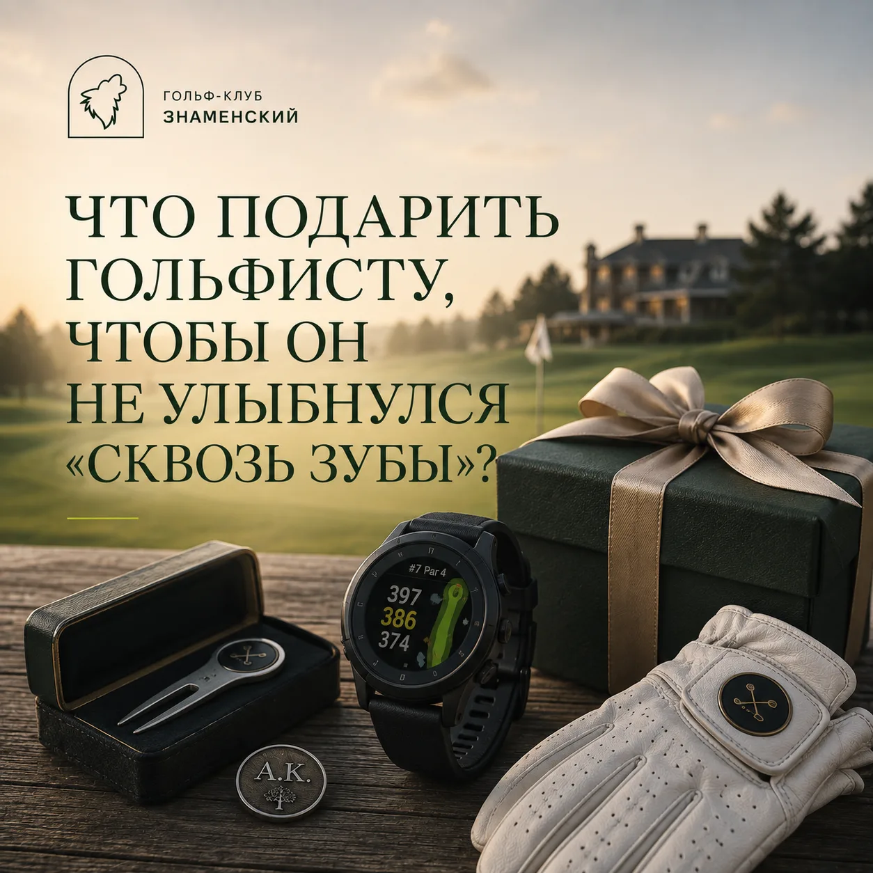 Что подарить гольфисту, чтобы он не улыбнулся «сквозь зубы»? 🎁⛳️