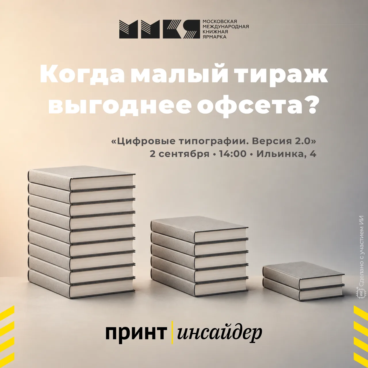 Коллеги из типографий и книжных издательств — приглашаю встретиться 2 сентября на ММКЯ