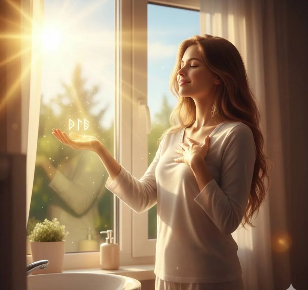 Запрограммируйте Ваш день на успех 🍀  ☀️ Встав с кровати, подойдите к окну, вытяните правую руку лад