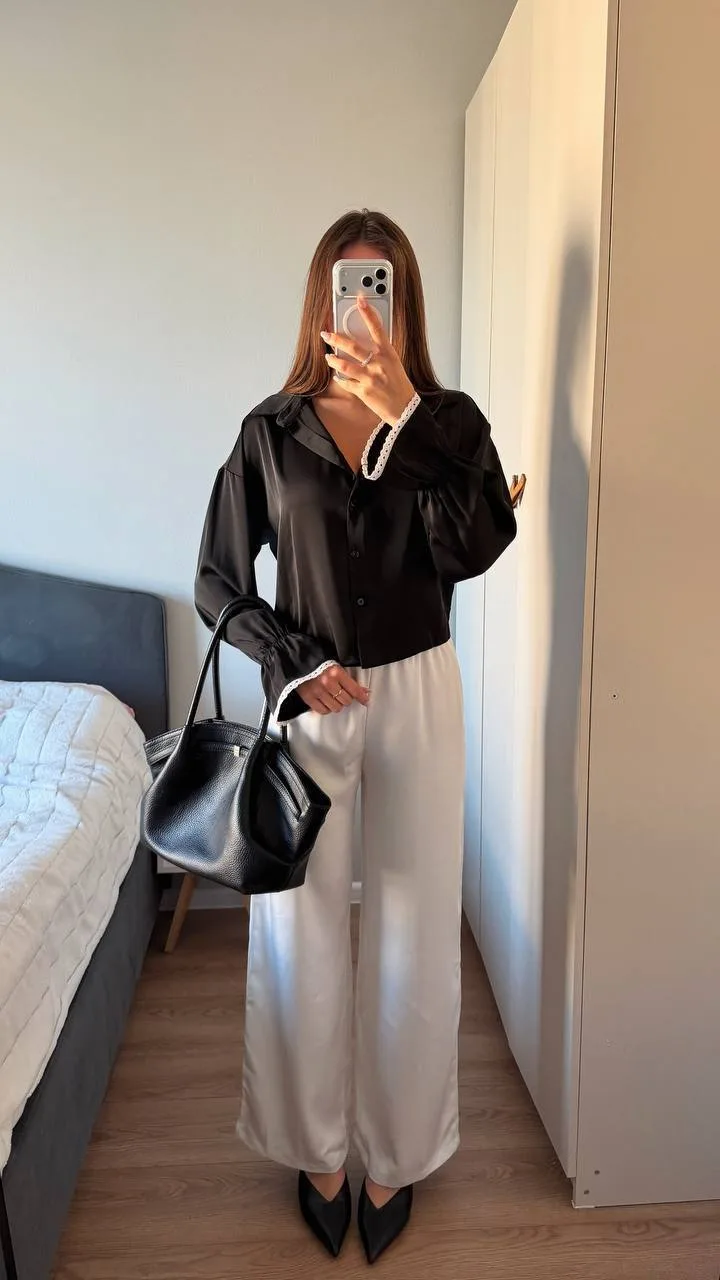 Образы на учебу👇🏼

ссылочки✨
🤍 блузка 1284298475
🤍 брюки 363220560
🤍 мюли 641422388
🤍 сумочка 