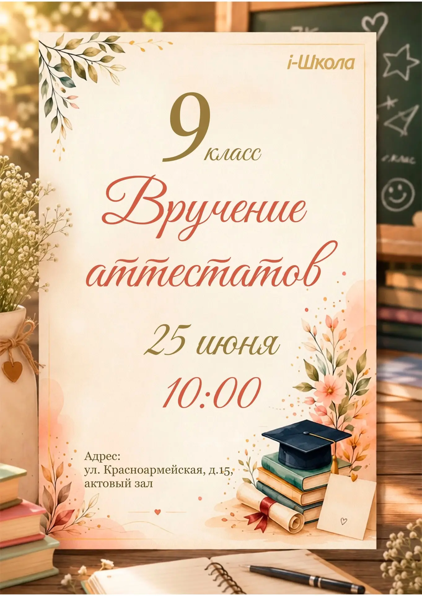 👩‍🎓Экзамены — сданы, впереди — новые горизонты 

Торжественная церемония вручения аттестатов девят