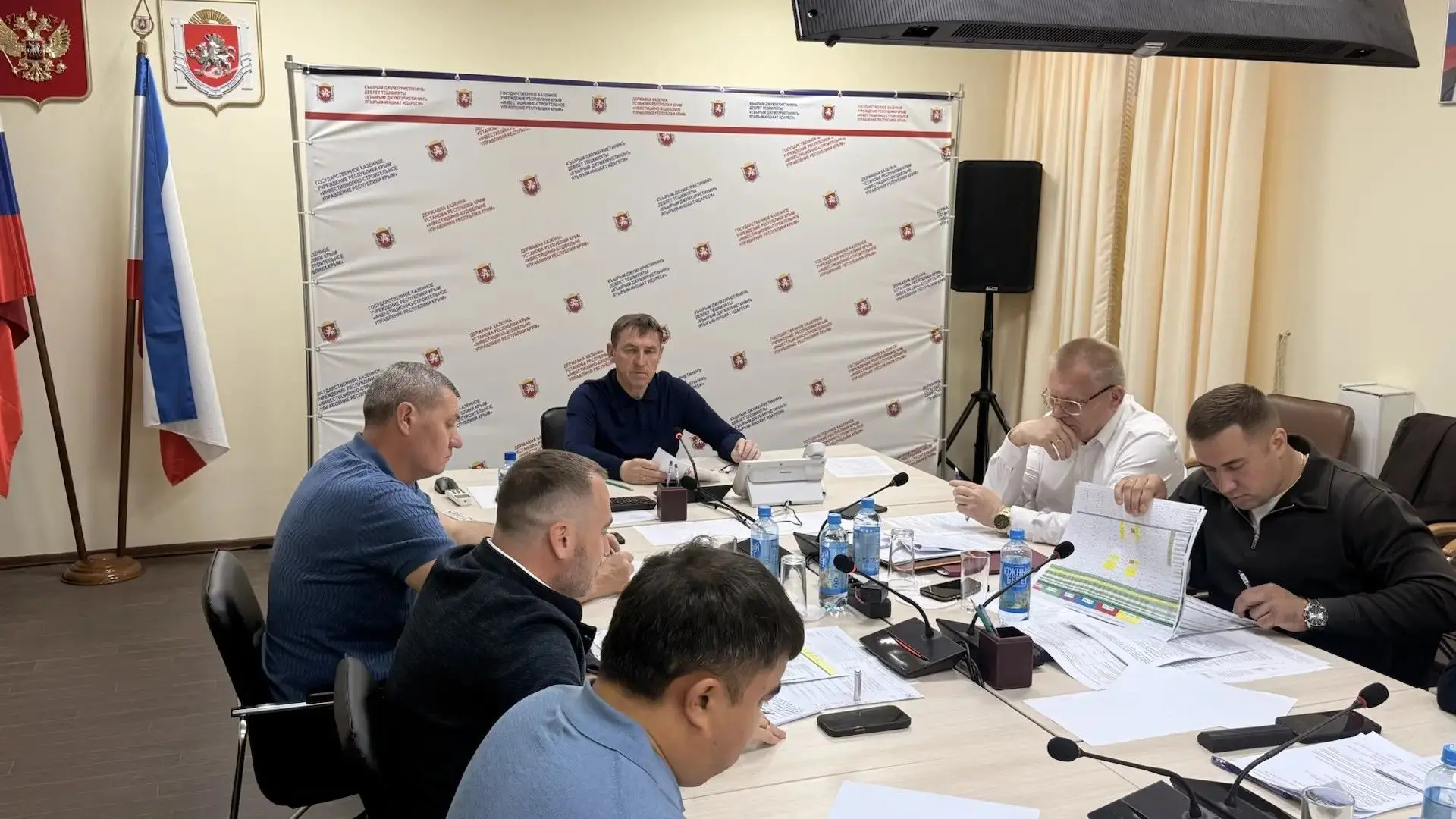 Председатель Совета министров РК Юрий Гоцанюк провёл оперативное совещание по вводу объ...