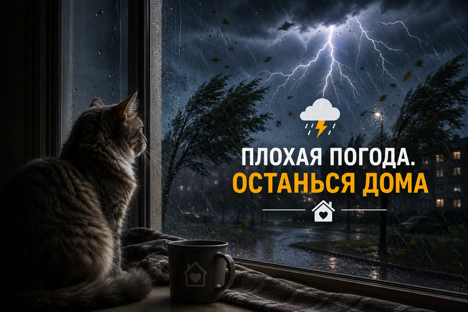 Сильное ухудшение погоды в ближайшее время! ⚡🌧🌩

Согласно данным метеорологов, в ближайшие два час