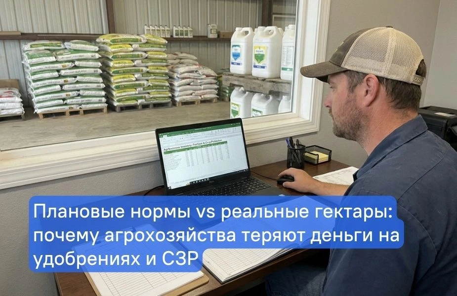 📌 Плановые нормы vs реальные гектары: почему агрохозяйства теряют деньги на удобрениях...