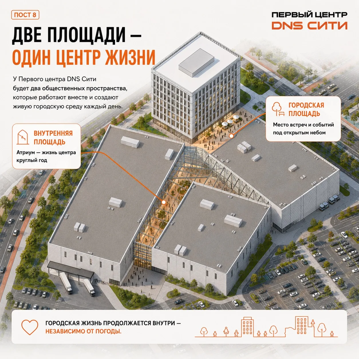 У Первого центра будет две площади