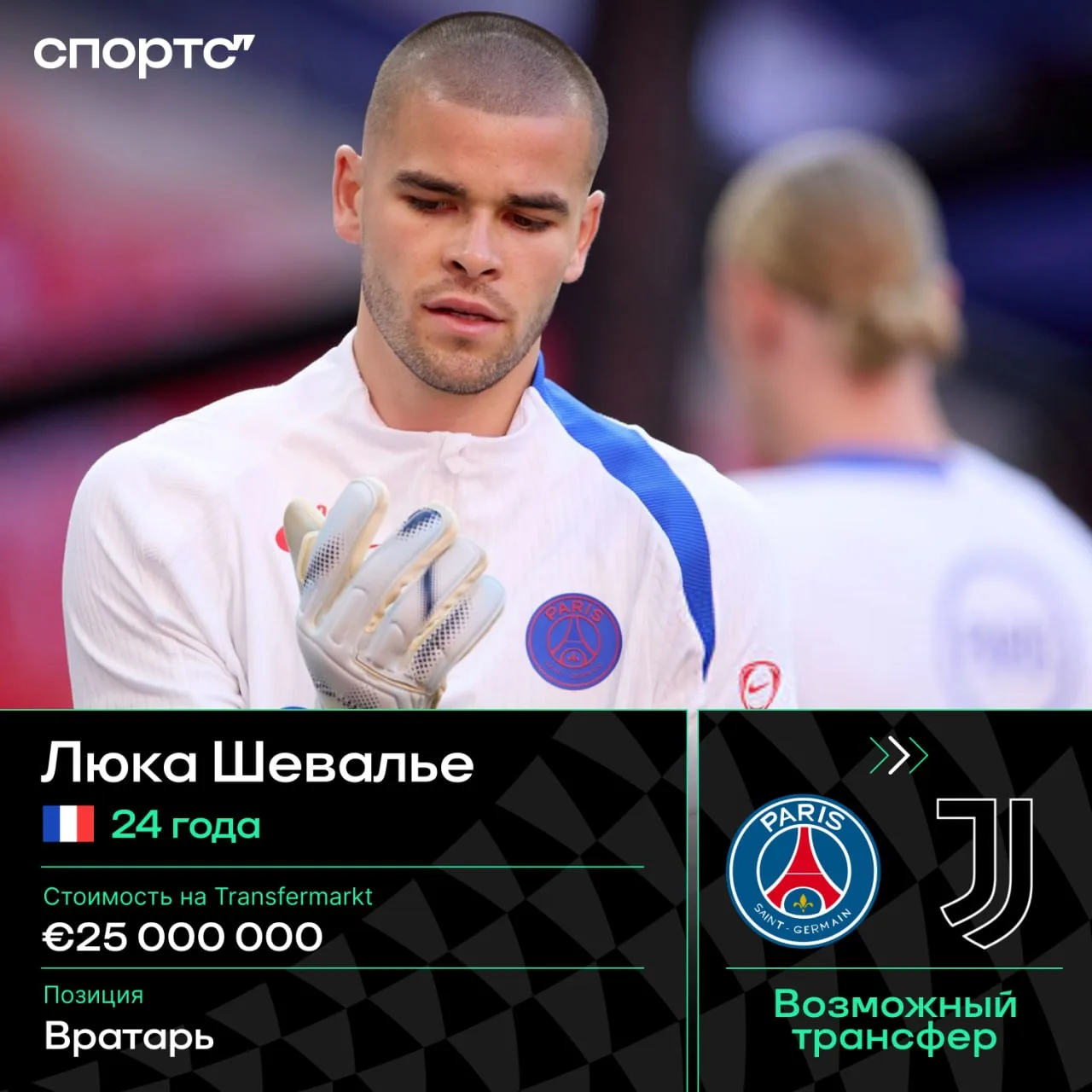 🧤🇮🇹 «Ювентус» изучает возможность трансфера Шевалье. Вратарь хочет бороться с Сафоно...