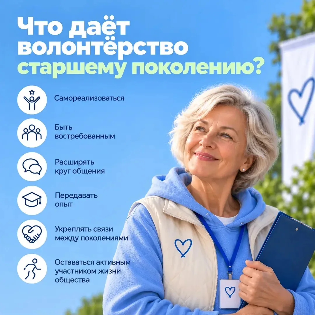 Серебряный возраст – время делиться опытом и помогать другим.