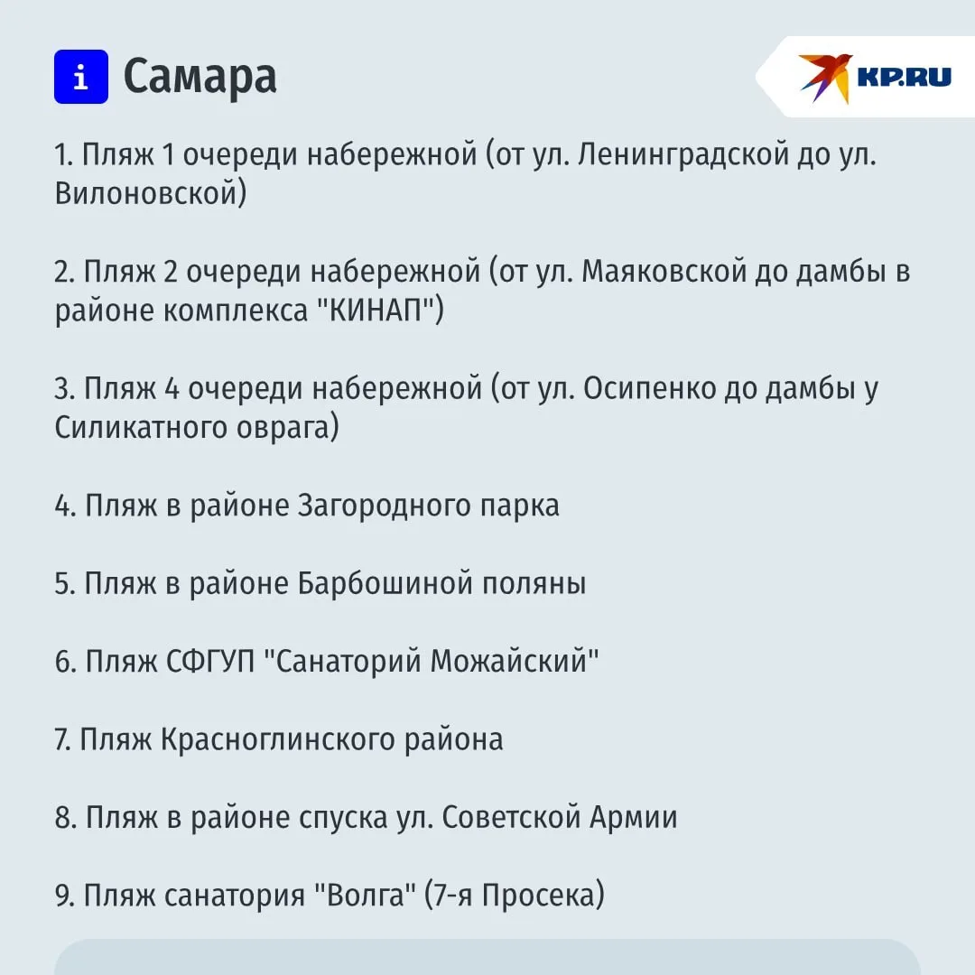 😱 Пляж с норовирусом нашли в Самарской области

Роспотребнадзор проверил официальные пляжи. На во