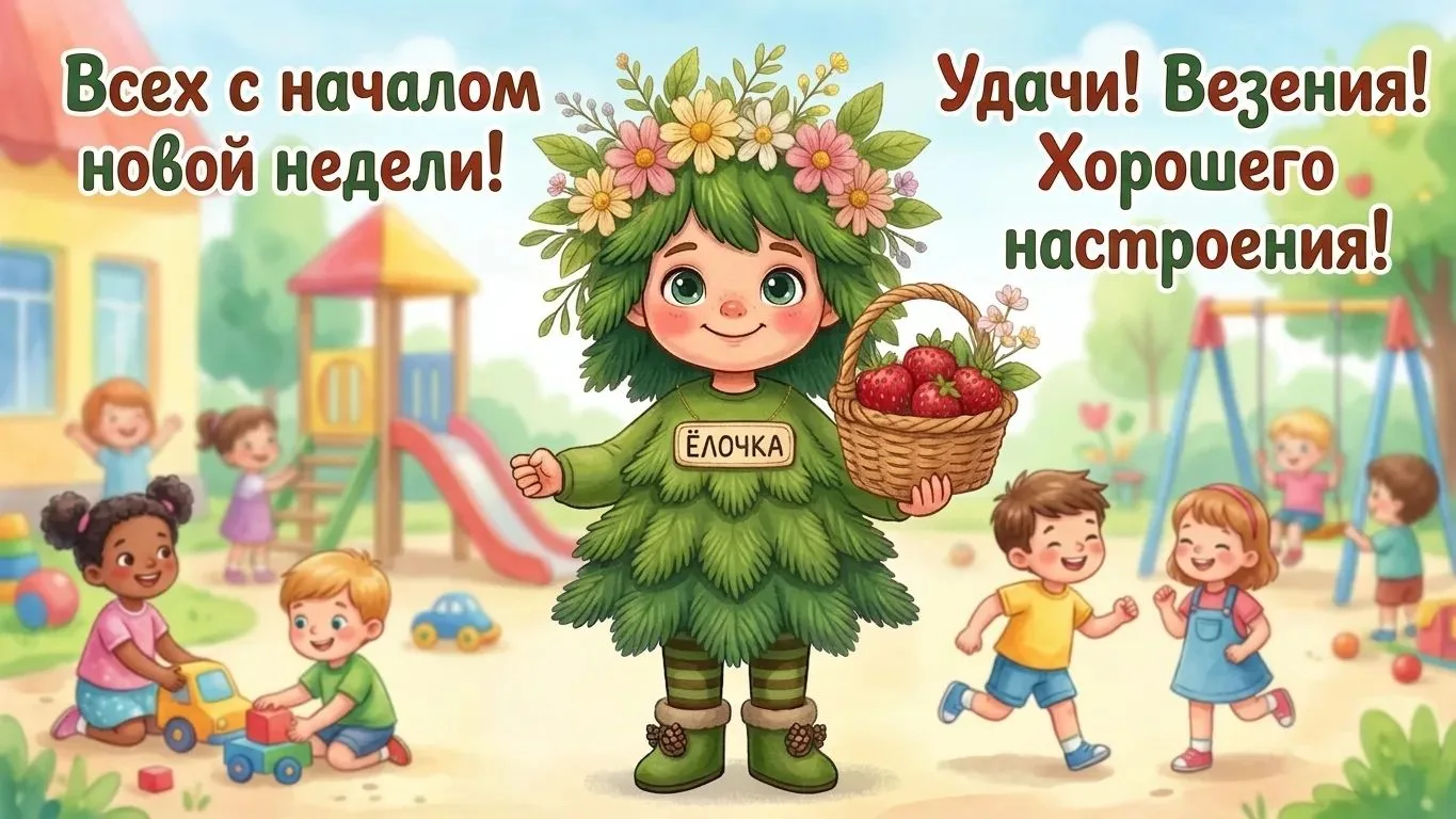 ☀️ Дорогие мамы и папы! 👋 Поздравляем вас с понедельником! 🗓️ Желаем прекрасного наст...