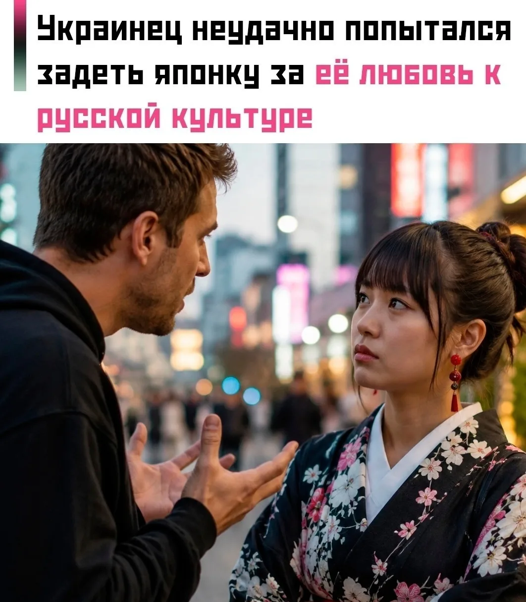 😀 Украинец попытался оскорбить японку из-за её любви к русской культуре. Однако девушк...