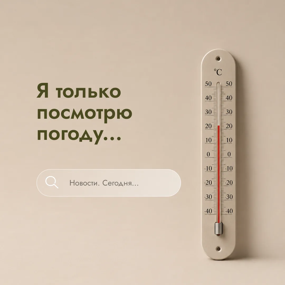 Ты просто хотел проверить погоду… 📱