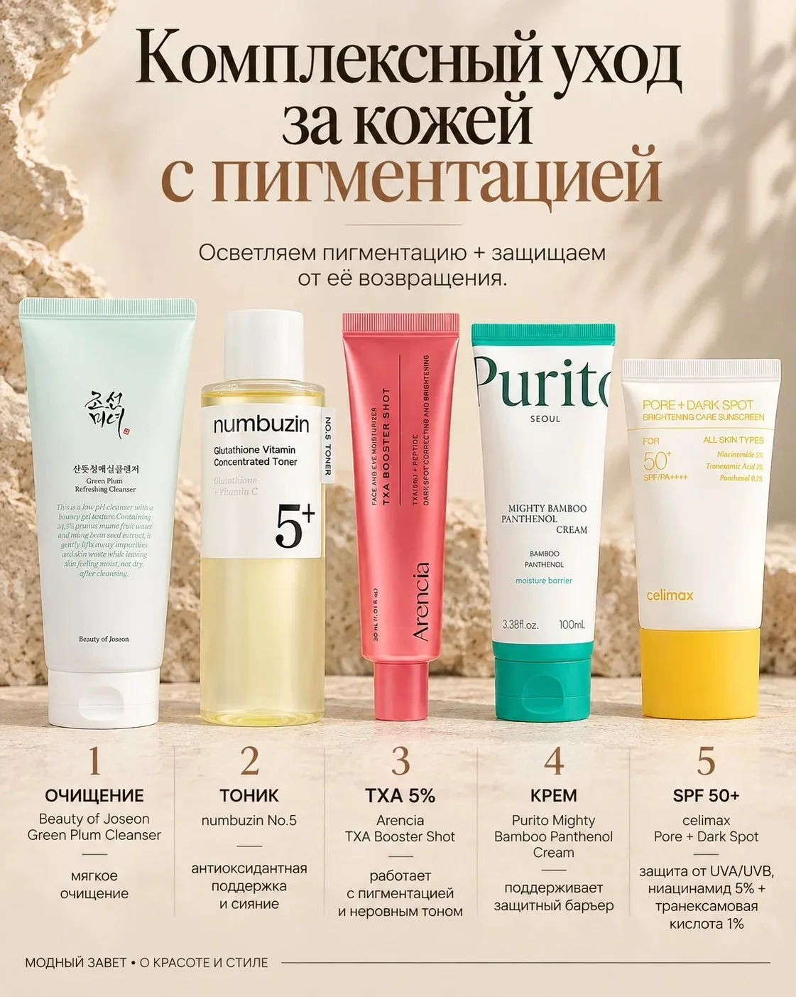 Комплексный уход для кожи с пигментацией