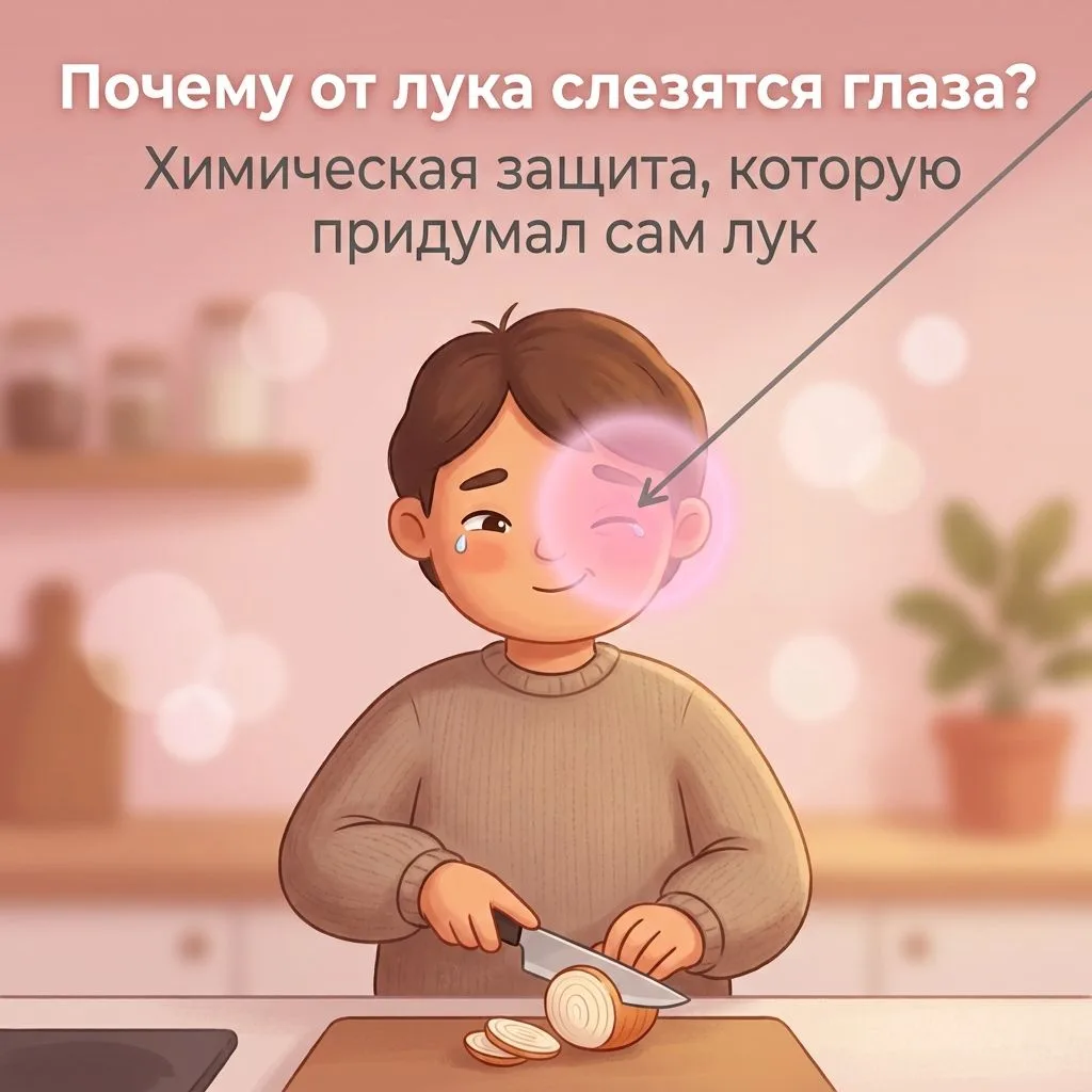🧅 Почему от лука слезятся глаза?