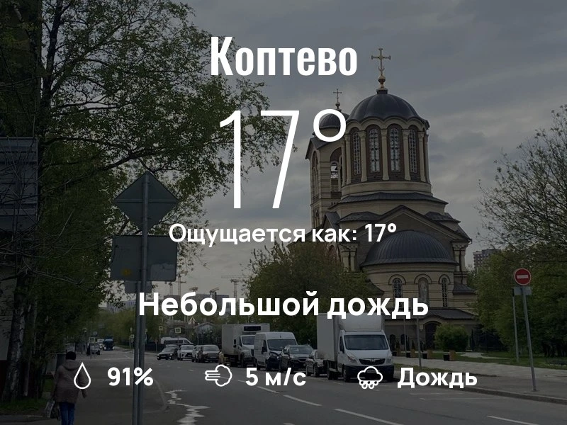 Что с погодой в Коптево?