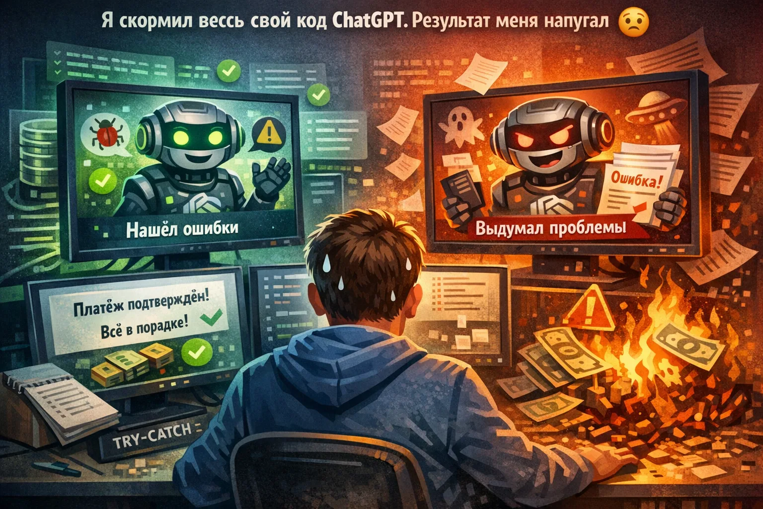 Я скормил весь свой код ChatGPT. Результат меня напугал 😨