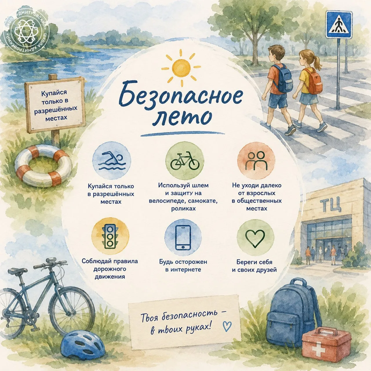 ❗️ Мои безопасные каникулы

🌟 Каникулы – время отдыха, новых впечатлений и хорошего настроения. 

Н