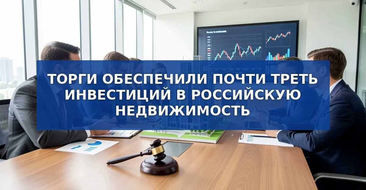 Торги стали ключевым драйвером инвестиций в недвижимость