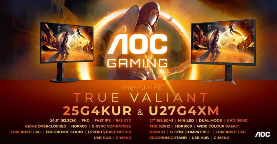 AOC выпустила 27″ MiniLED-монитор U27G4XM с DisplayHDR 1000, 1152 зонами и «Dual Frame ...