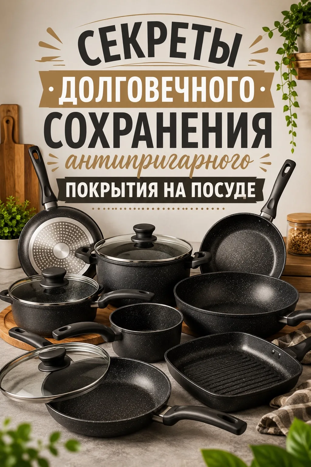 🍳 Как сохранить антипригарное покрытие надолго?