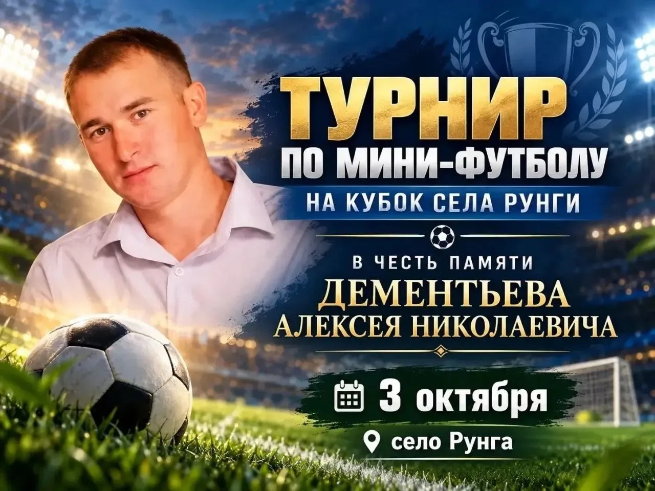 3 октября в селе Рунге Буинского района Республики Татарстан прошел турнир по мини-футб...