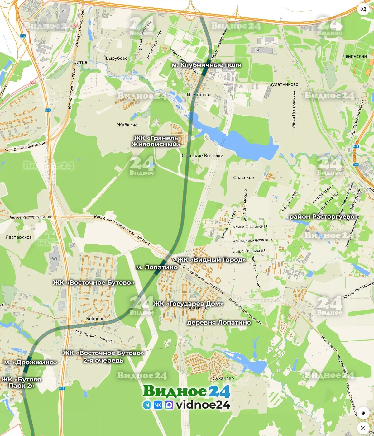 На сайте Геопортала Московской области появился участок продлённой Бирюлёвской линии ме...