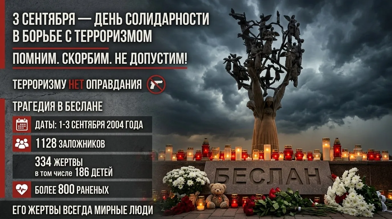 3 СЕНТЯБРЯ — ДЕНЬ СОЛИДАРНОСТИ В БОРЬБЕ С ТЕРРОРИЗМОМ
