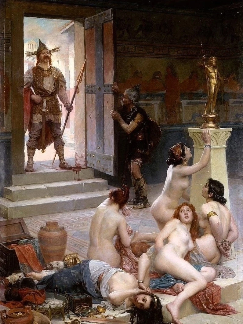 🎨 Триумф силы и отчаяние павших: Пол Жозеф Жамен и его «Бренн и его доля в трофеях»